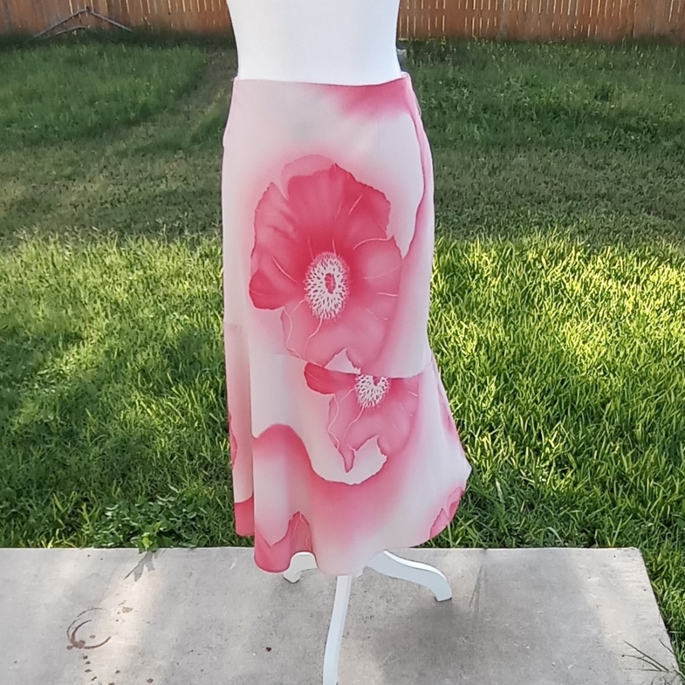 Floral Asymmetrical  Skirt